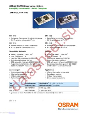 SFH 4740 datasheet  