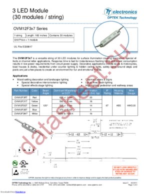 OVM12F3Y7 (Full Tray) datasheet  