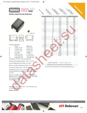 P1812R-222KTR datasheet  