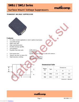 P6SMBJ5.0CA datasheet  