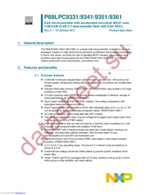 P89LPC9351FDH datasheet  