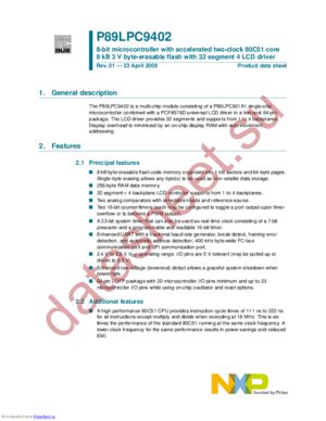 P89LPC9402FBD datasheet  