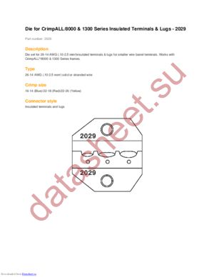 PA2029 datasheet  