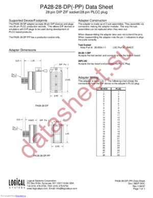 PA28-28-DP datasheet  