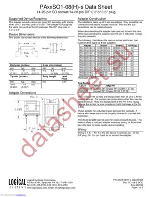 PA18SO1-08H-3 datasheet  