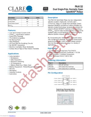 PAA132STR datasheet  