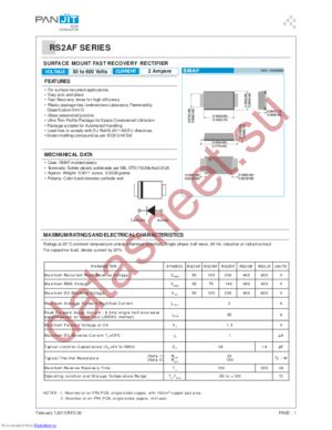 RS2AF datasheet  