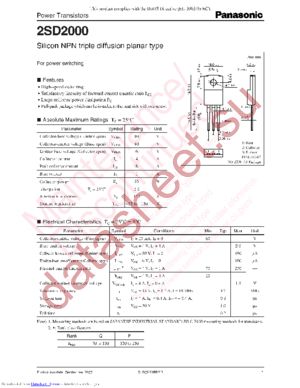 2SD2000Q datasheet  