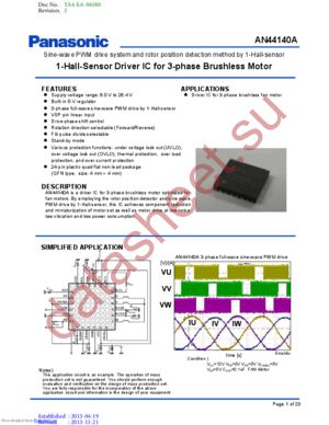 AN44140A datasheet  