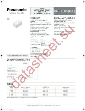 ARXP1 datasheet  