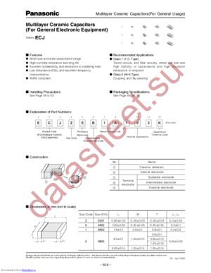 ECJZEB1H102K datasheet  