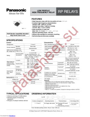 RP1-12V datasheet  