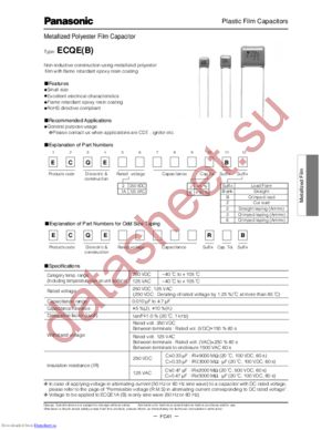 ECQ-E2335KB datasheet  