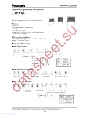 ECW-FA2J185J datasheet  