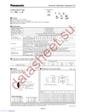 EEE-FC1H101A datasheet  