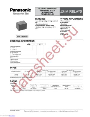 JSM1AF-12V-5 datasheet  