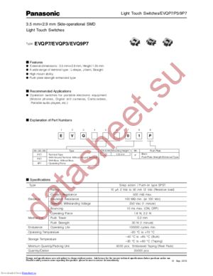 EVQ-P7C01P datasheet  