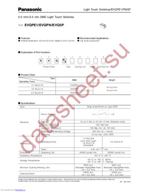 EVQ-PE104K datasheet  