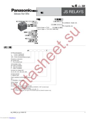 JS1A-B-24V-FT datasheet  