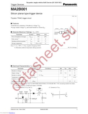 MA2B00100F datasheet  