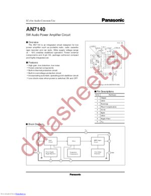 AN7140 datasheet  