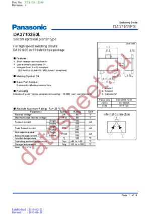 DA37103E0L datasheet  