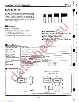 ECQE1274KZ datasheet  