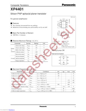 XP4401 datasheet  