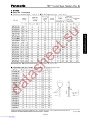 ERZV05D680 datasheet  