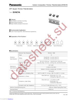 EVNCYAAO3B datasheet  