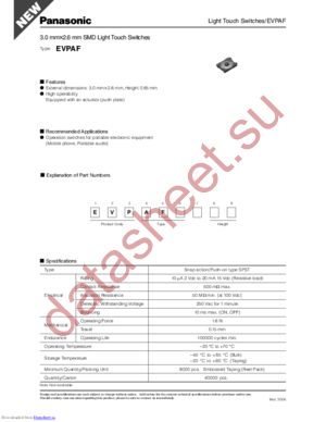 EVPAF datasheet  