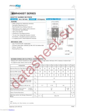 MBR4080ST datasheet  