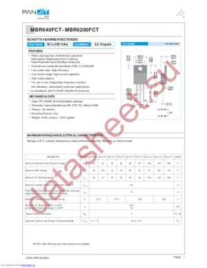 MBR6150FCT datasheet  