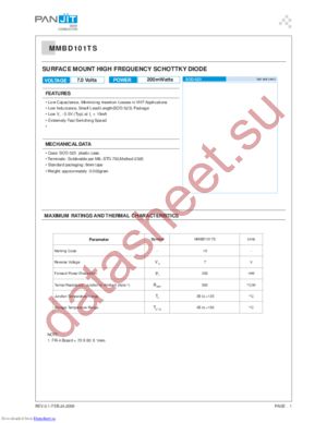 MMBD101TS datasheet  