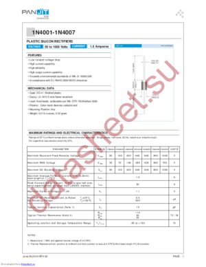 1N4001_10 datasheet  