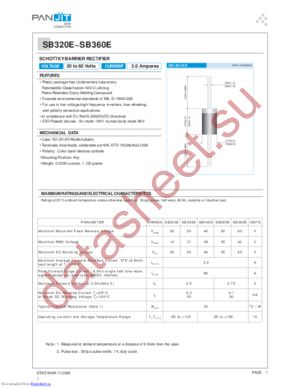 SB320E datasheet  