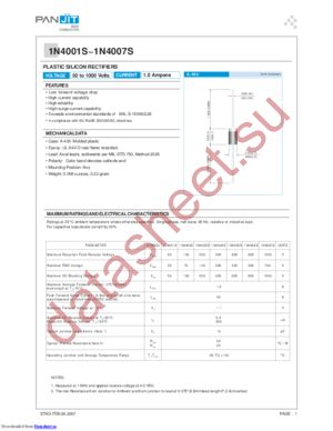 1N4001S_07 datasheet  