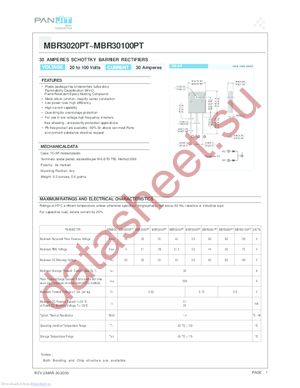 MBR3080PT datasheet  