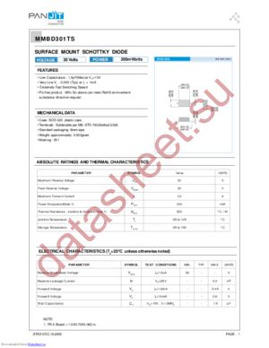 MMBD301TS datasheet  