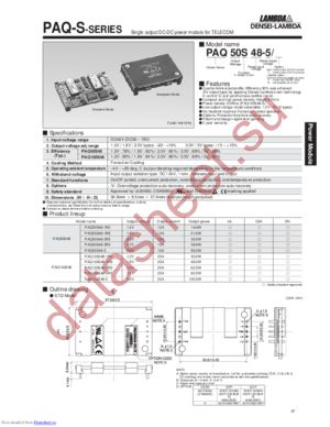 PAQ50S48-3R3 datasheet  