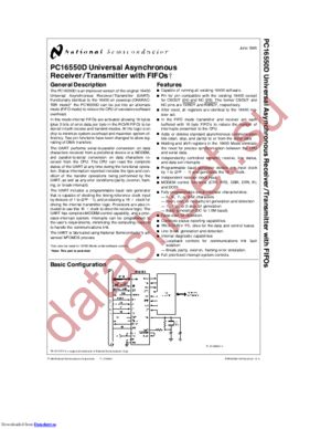 PC16550DVEF datasheet  