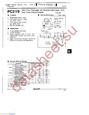 PC219 datasheet  