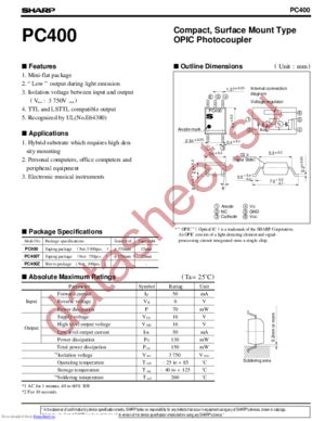 PC400T datasheet  