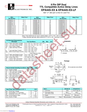 EPA445-150 datasheet  