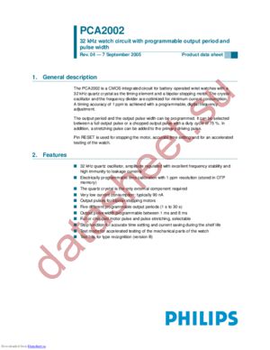PCA2002U-AB-1 datasheet  