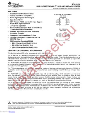 PCA9515ADGKRG4 datasheet  