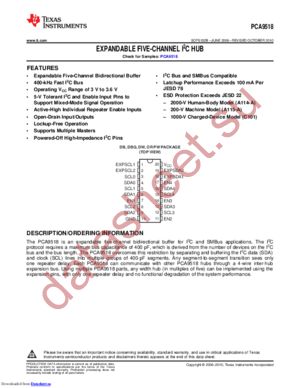 PCA9518DBQRG4 datasheet  