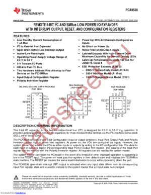 PCA9538DWRG4 datasheet  