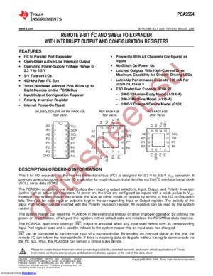 PCA9554PWRG4 datasheet  