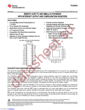 PCA9555PWRG4 datasheet  